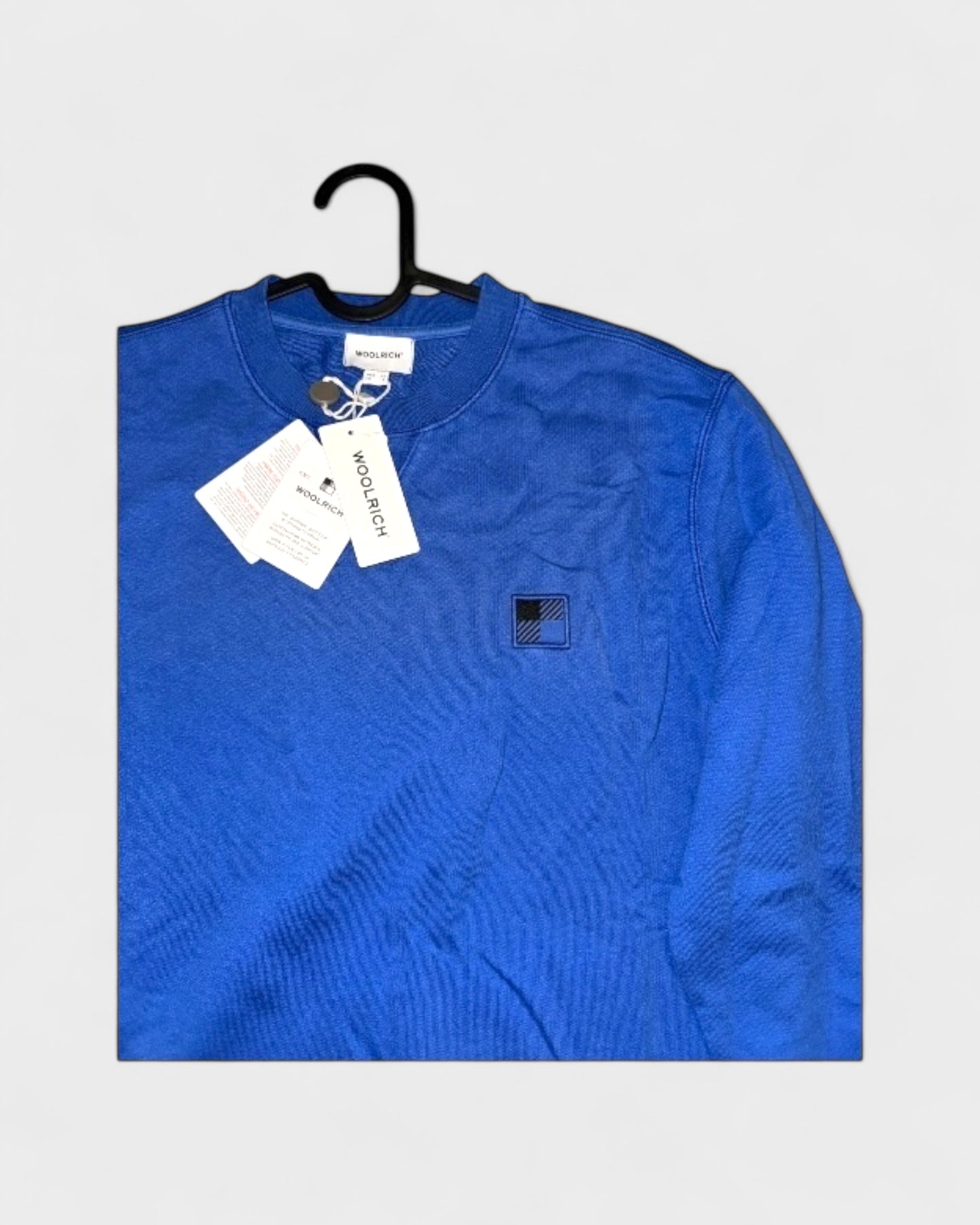 Sweatshirt mit Logo-Patch – Kobaltblau