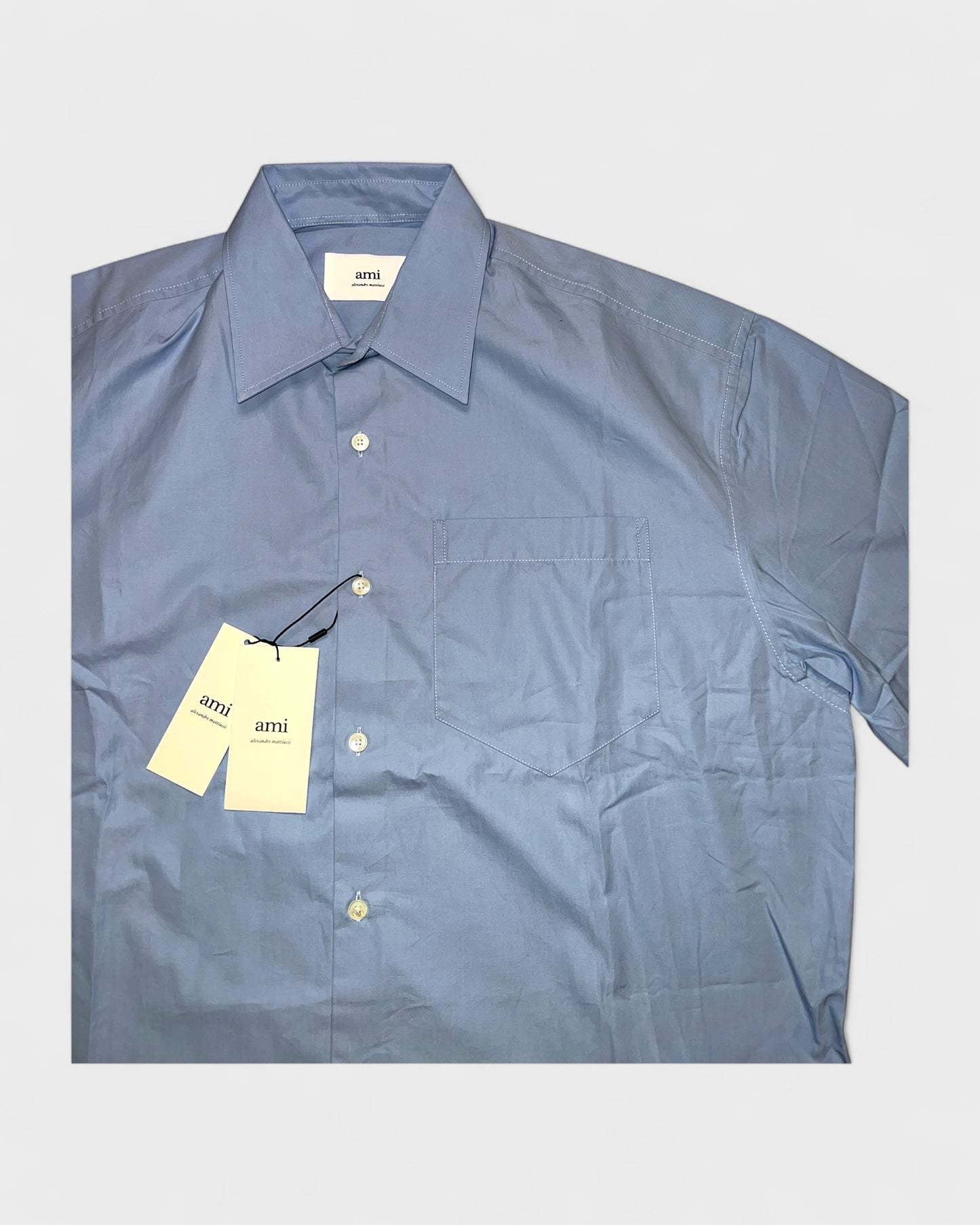 Kurzarmhemd – Blau