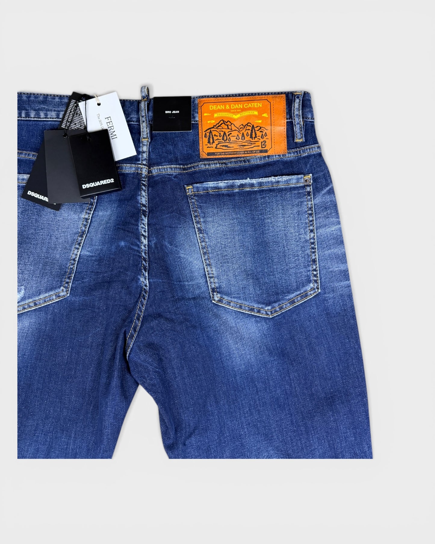 Distressed Jeans – Blue Denim