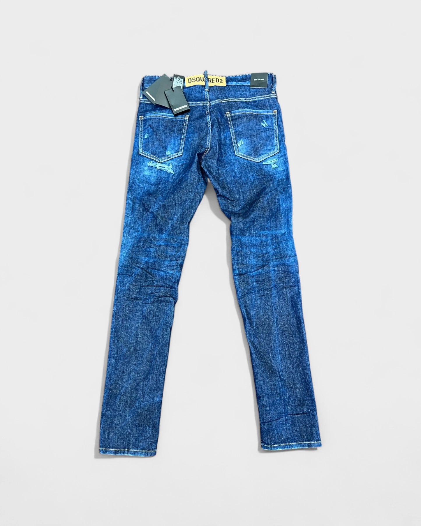 Dsquared2 Distressed Jeans – Blau