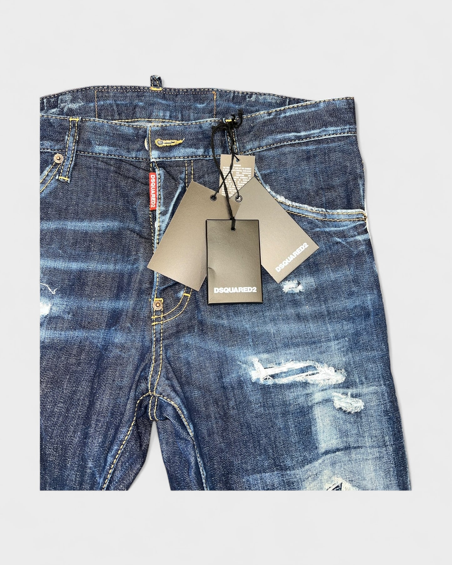 Dsquared2 Distressed Jeans – Blau