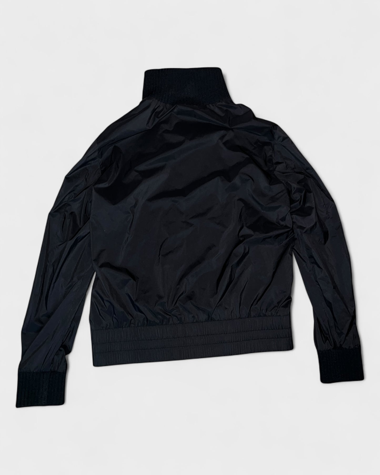Übergangsjacke mit Strickdetails – Schwarz