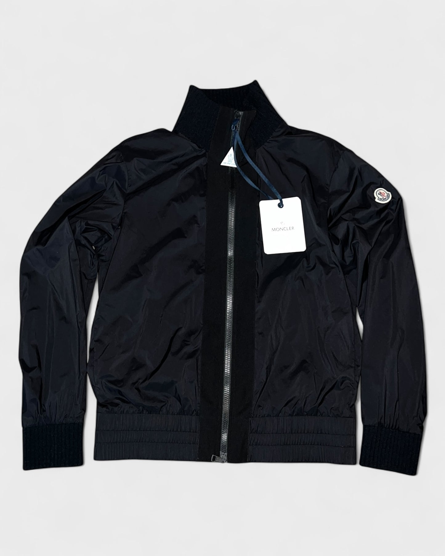 Übergangsjacke mit Strickdetails – Schwarz