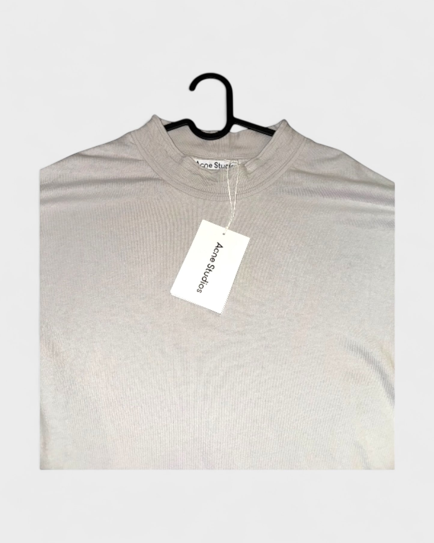 Longsleeve mit Stehkragen – Hellgrau
