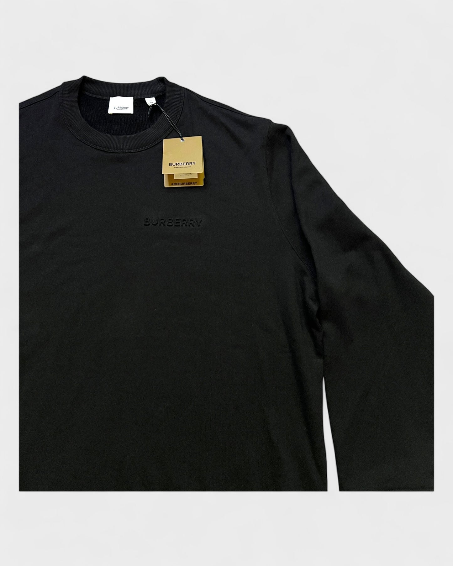 Sweatshirt mit Logo Print – Schwarz