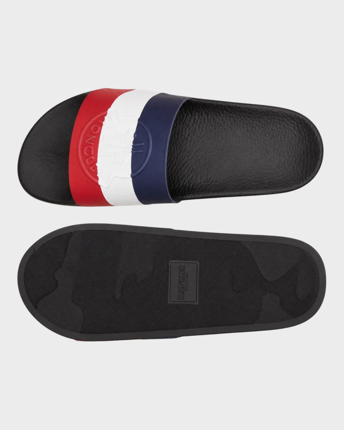 Badeslides – Navy/Weiß/Rot