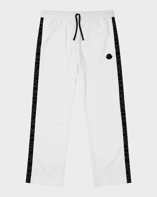 Jogginghose mit Logo-Streifen – Weiß