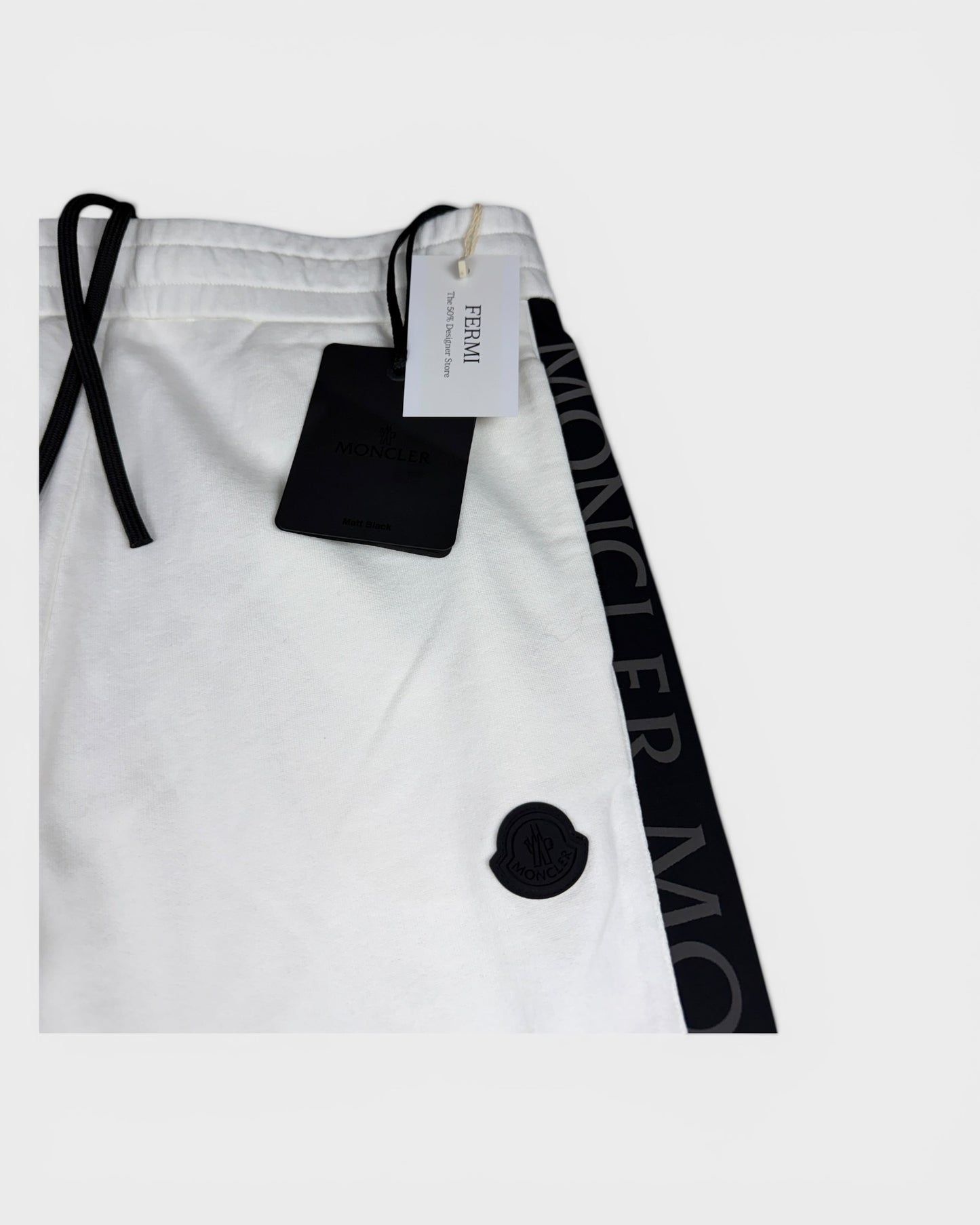 Jogginghose mit Logo-Streifen – Weiß
