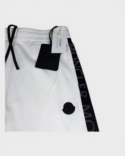 Jogginghose mit Logo-Streifen – Weiß
