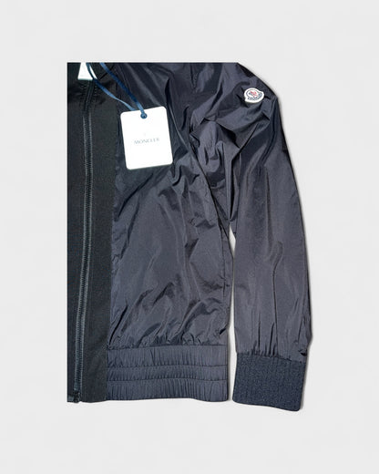 Übergangsjacke mit Strickdetails – Schwarz