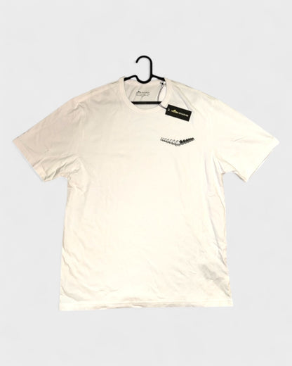 T-Shirt mit Spiral-Print – Weiß