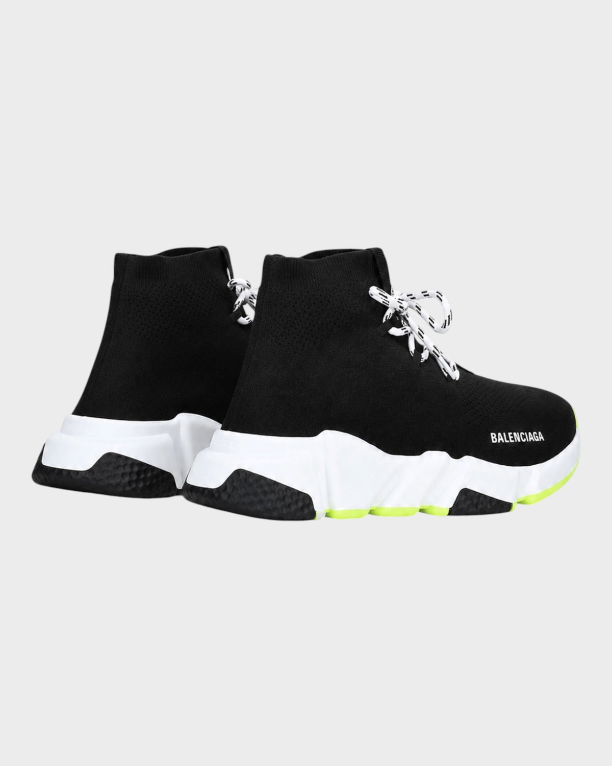 Speed Lace-Up Sneaker – Schwarz/Neon Gelb