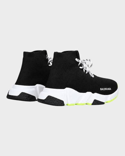 Speed Lace-Up Sneaker – Schwarz/Neon Gelb