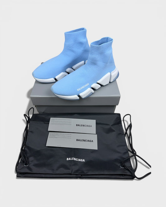 Balenciaga Speed 2.0 Sneaker – Himmelblau