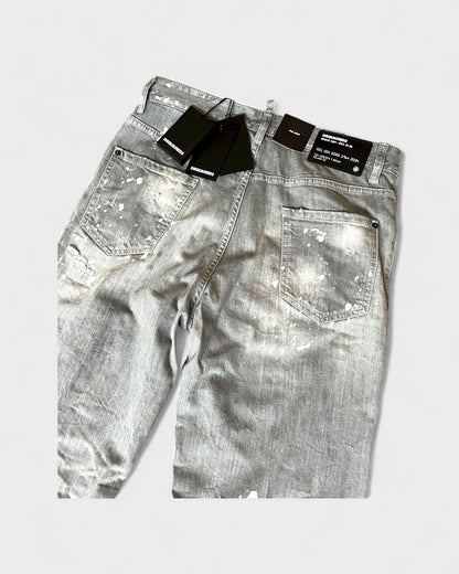 Cool Guy Jeans – Grau mit Paint-Splatter
