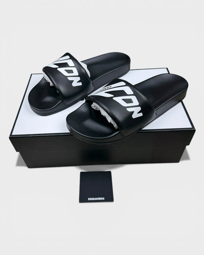„ICON“ Slides – Schwarz/Weiß