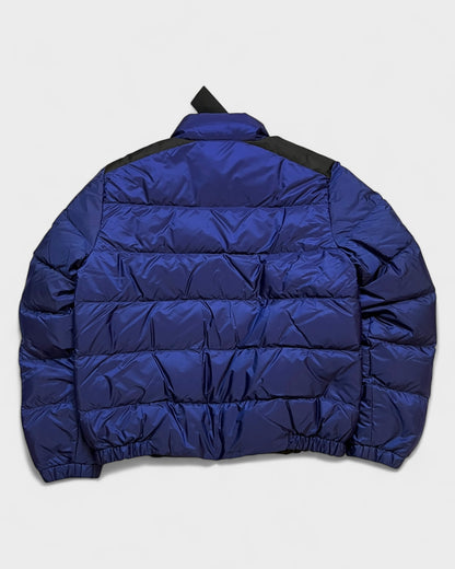 Daunenjacke mit Logo-Patch – Nachtblau/Schwarz