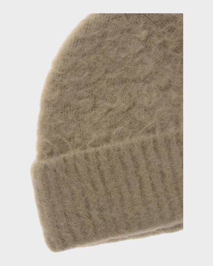 Strickmütze aus Wollmischung – Beige