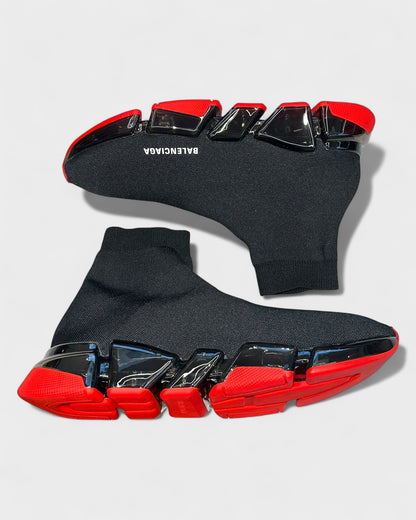 Balenciaga Speed 2.0 Sneakers – Schwarz/Rot