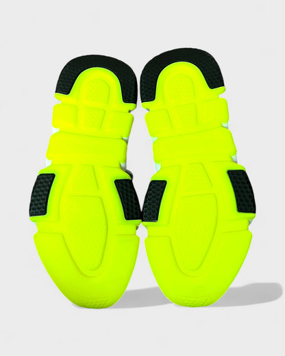 Speed Lace-Up Sneaker – Schwarz/Neon Gelb