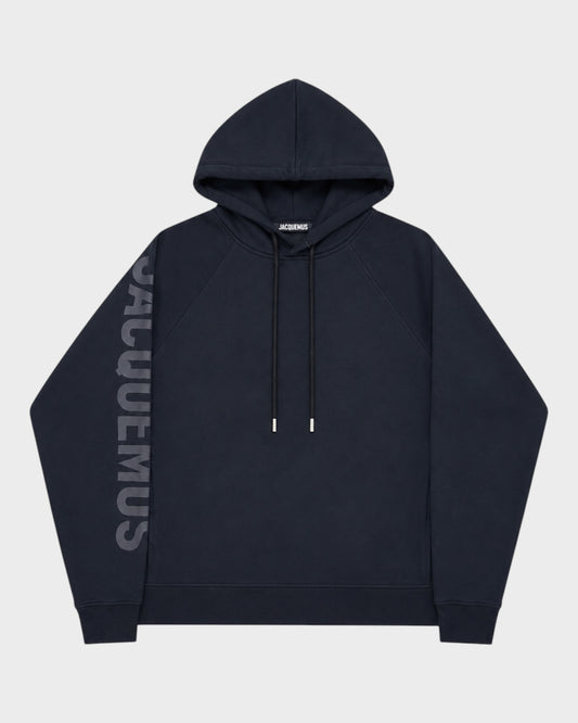 Kapuzenpullover mit Logo-Print – Schwarz