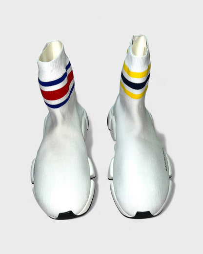 Speed Sneaker Trainer mit Streifen – Weiß