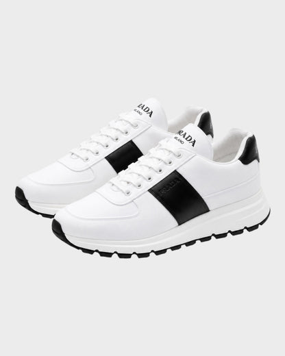 Sneaker „Prax 2.0“ – Weiß mit schwarzem Detail