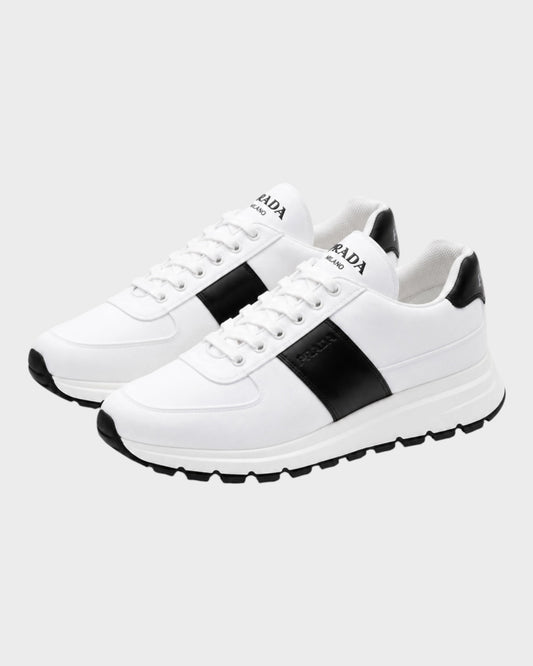 Sneaker „Prax 2.0“ – Weiß mit schwarzem Detail