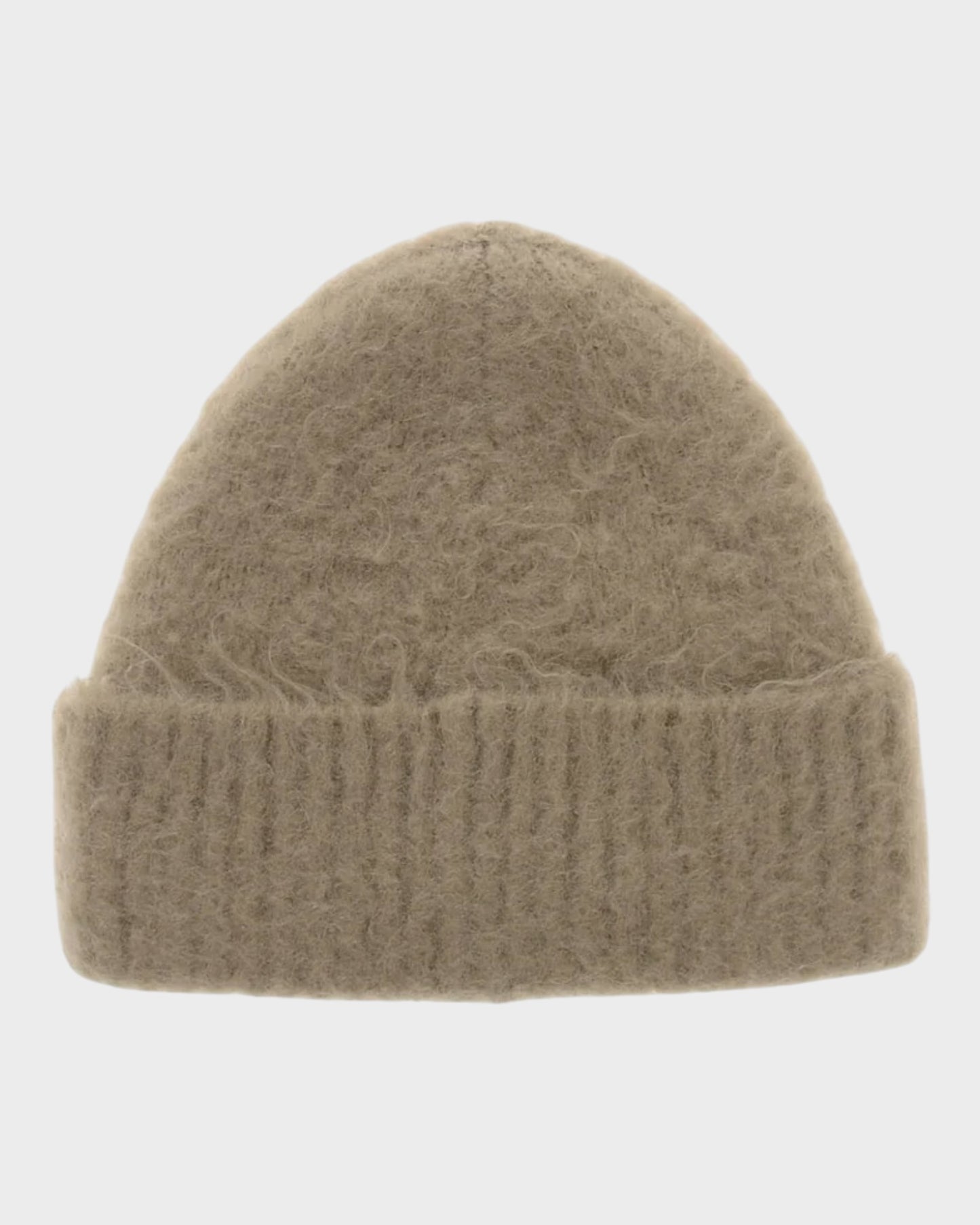 Strickmütze aus Wollmischung – Beige