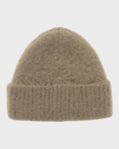 Strickmütze aus Wollmischung – Beige