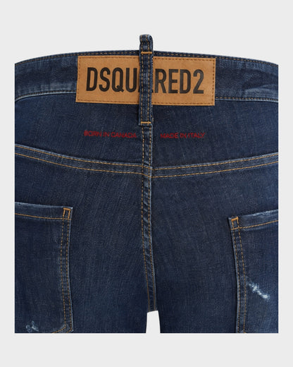 Distressed Jeans – Blau