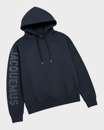 Kapuzenpullover mit Logo-Print – Schwarz