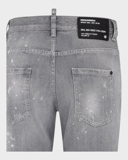 Cool Guy Jeans – Grau mit Paint-Splatter