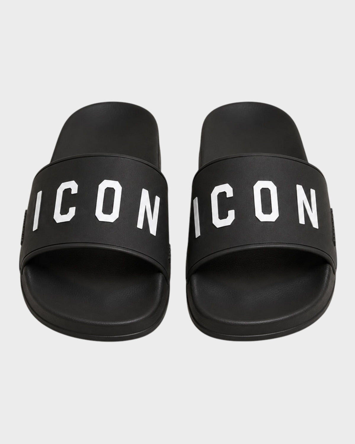 Badeschlappen „ICON“ – Schwarz/Weiß