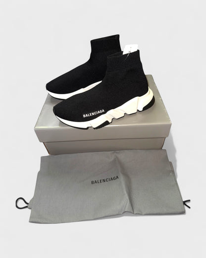 Speed Trainer Sneaker – Schwarz/Weiß