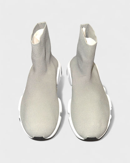 Speed Graffiti Sneaker – Grau/Weiß