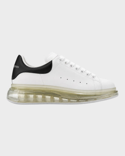 Oversized Sneaker – Weiß/Schwarz mit transparenter Sohle