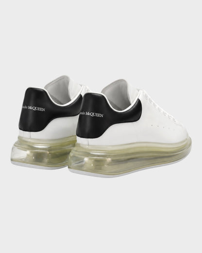 Oversized Sneaker – Weiß/Schwarz mit transparenter Sohle