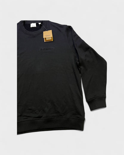 Sweatshirt mit Logo Print – Schwarz