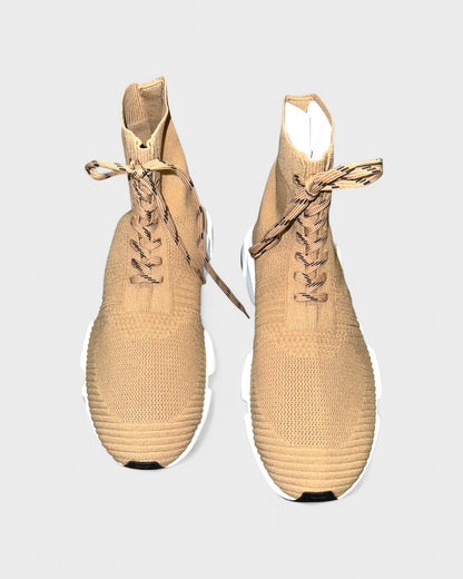 Speed Trainer Laced Sneaker – Beige/Weiß/Schwarz