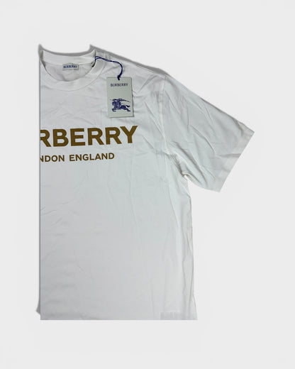 Burberry T-Shirt mit Logo-Print – Weiß
