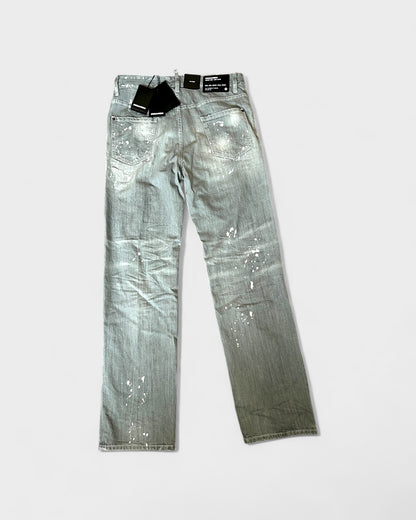 Cool Guy Jeans – Grau mit Paint-Splatter