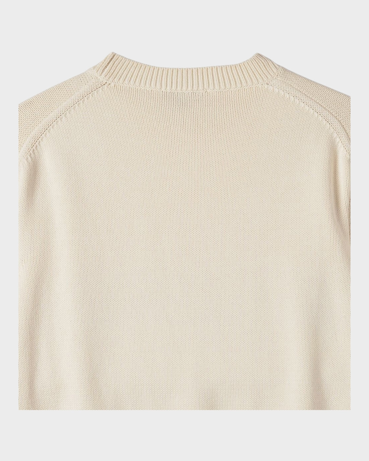 Strickpullover mit Logo – Creme