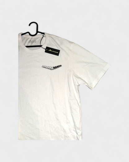 T-Shirt mit Spiral-Print – Weiß