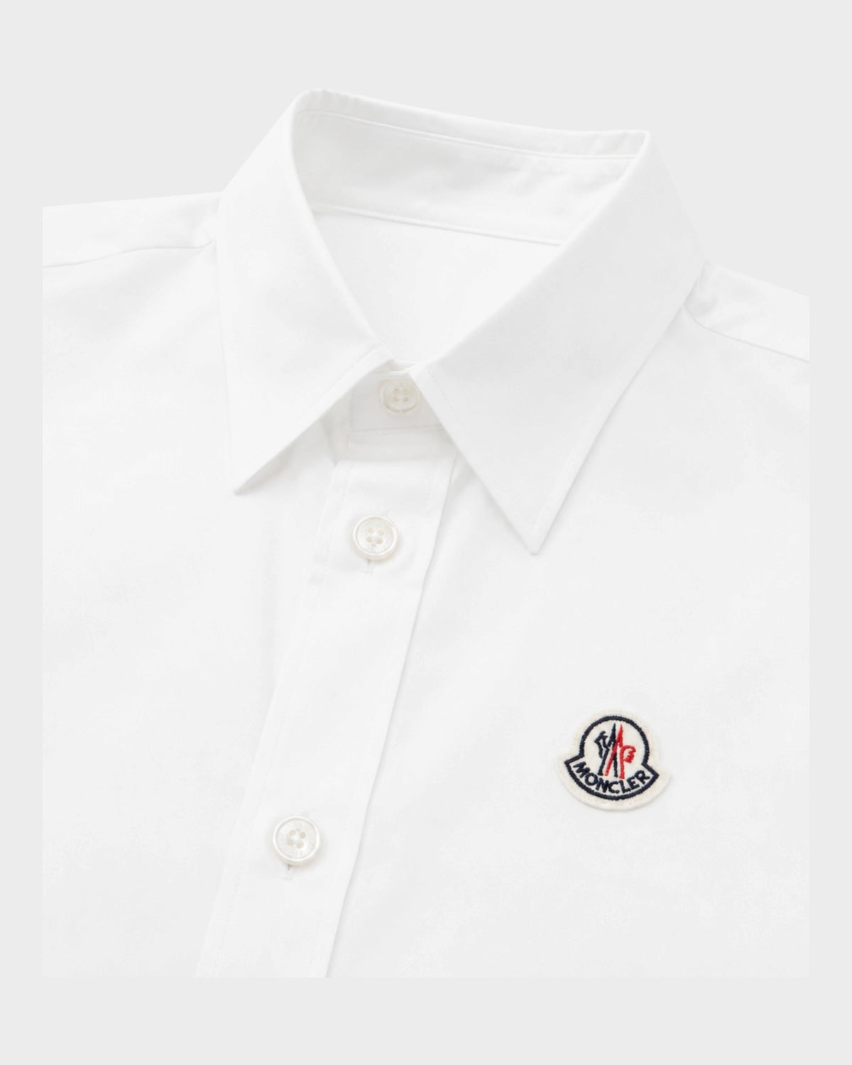 Hemd mit Logo-Patch – Weiß