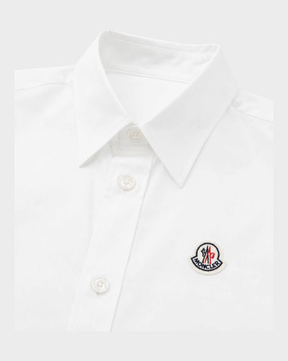 Hemd mit Logo-Patch – Weiß