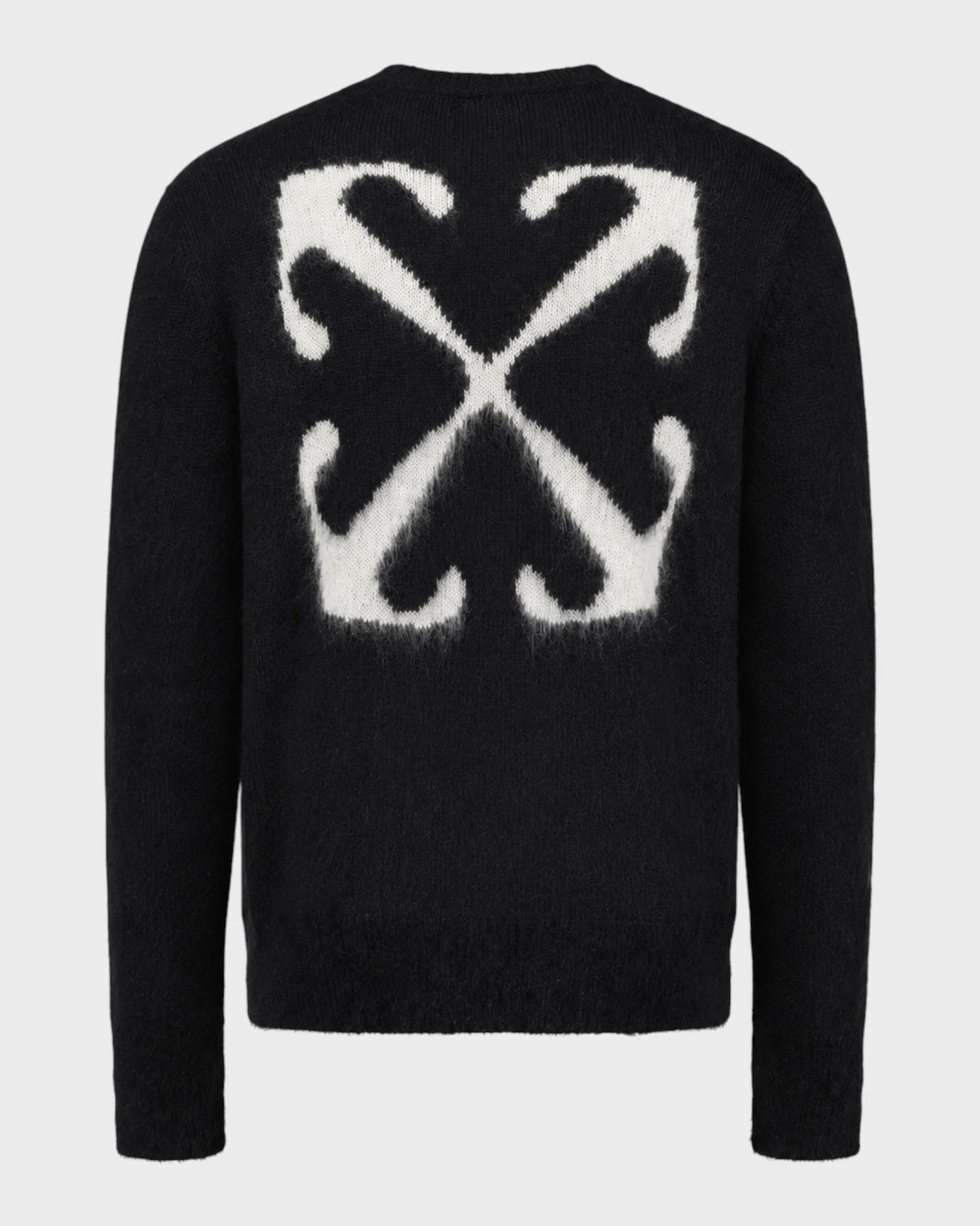 Pullover mit Fuzzy Arrows – Schwarz