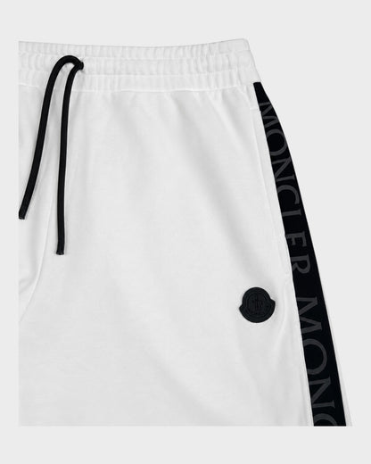 Jogginghose mit Logo-Streifen – Weiß