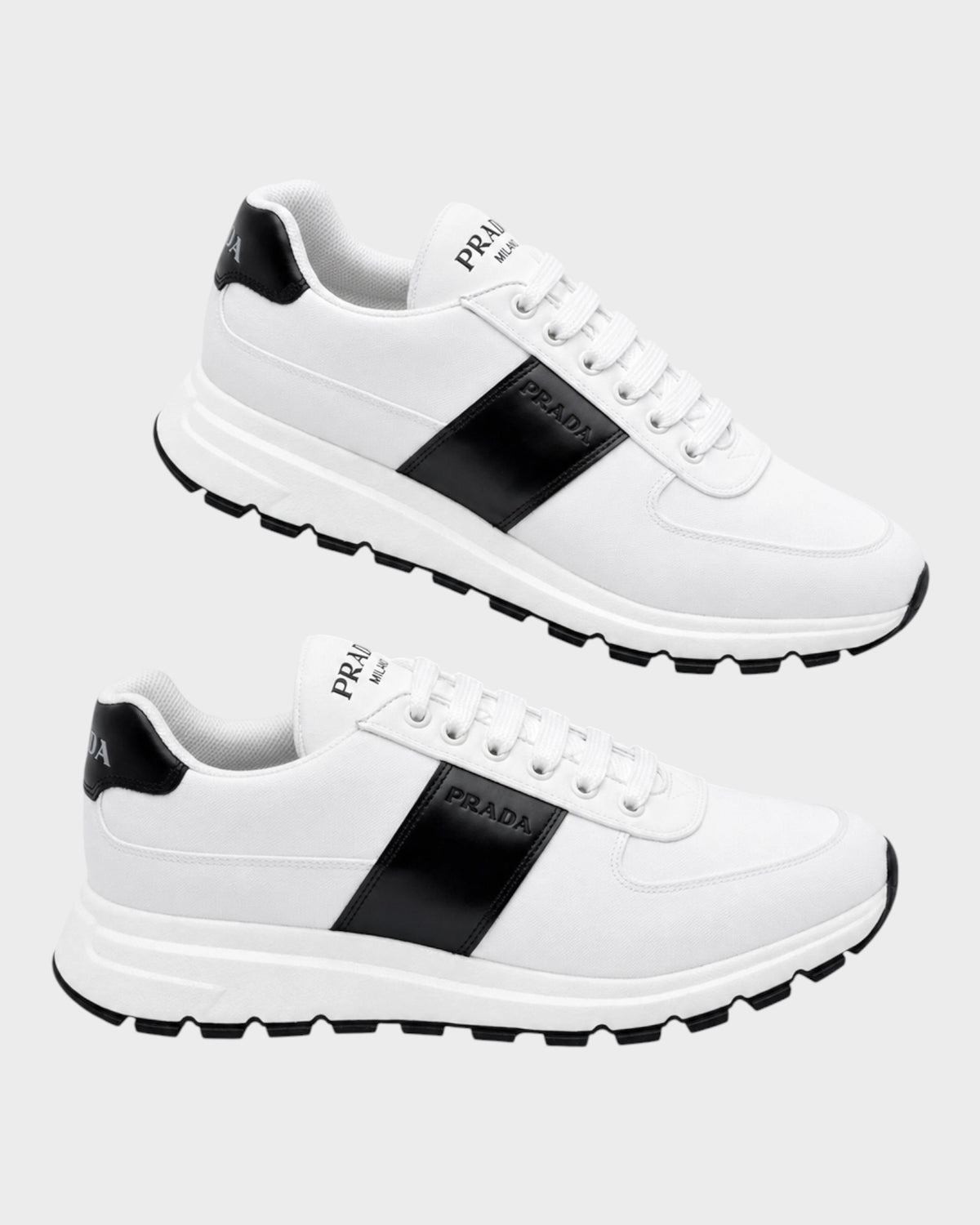Sneaker „Prax 2.0“ – Weiß mit schwarzem Detail