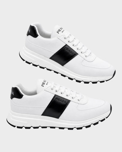 Sneaker „Prax 2.0“ – Weiß mit schwarzem Detail
